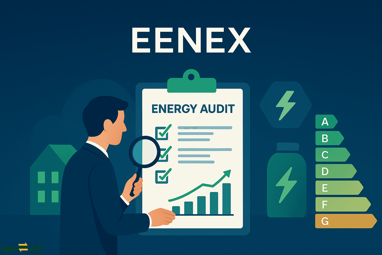 Solar panels in desert landscape